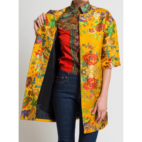 ETRO CHINOISERIE Floral Jacquard Jacket 42 8 NEW - Picture 2 of 8